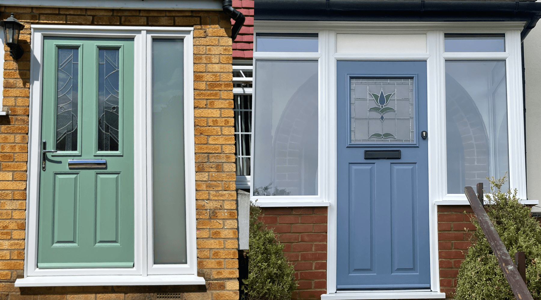 grey composite front door Stevenage modern property
