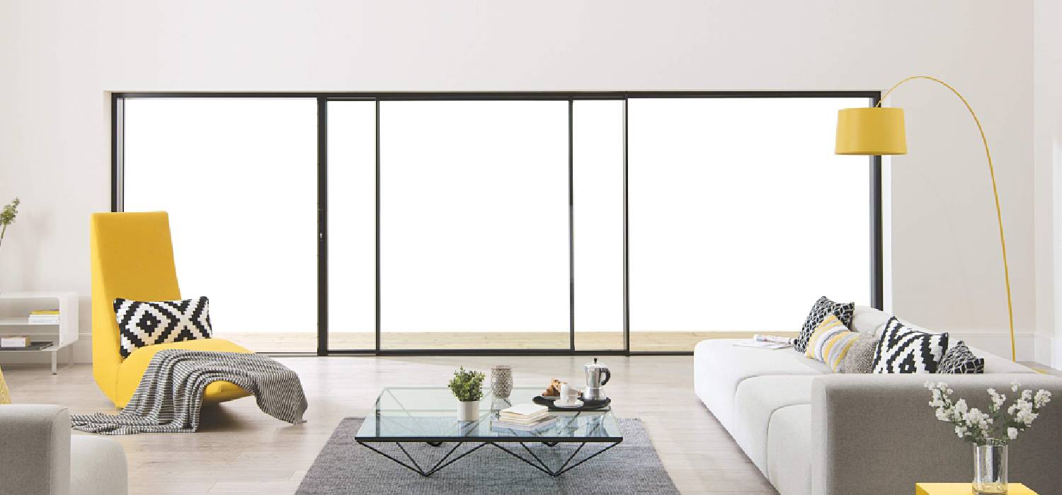 Modern charcoal grey uPVC window installation in a Hereford residential property showing clean FENSA-compliant finish.