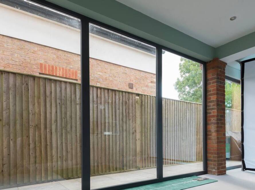 Modern white uPVC windows installed in a residential home in Hitchin.