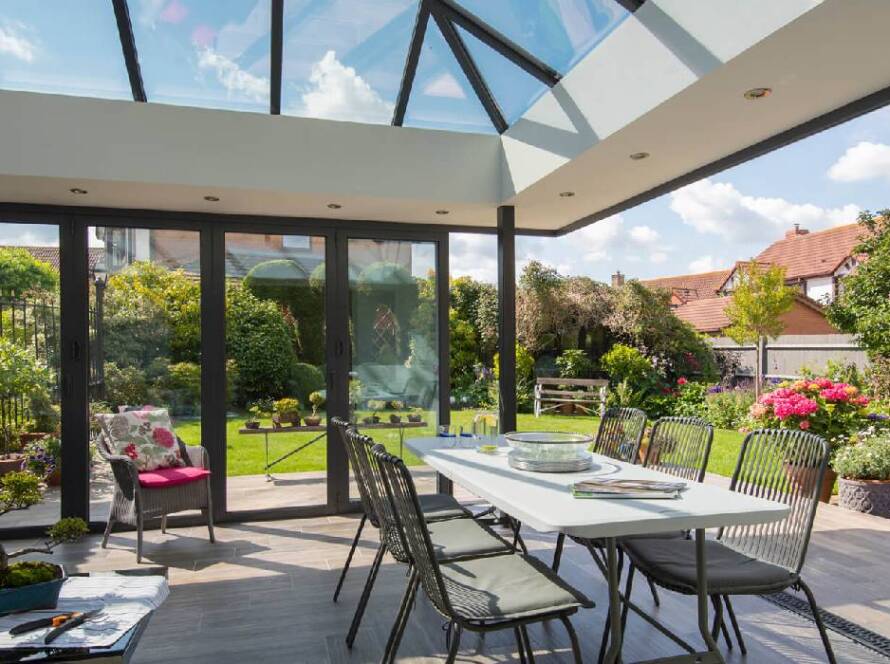 bifold door installers Stevenage aluminium doors rear extension UK