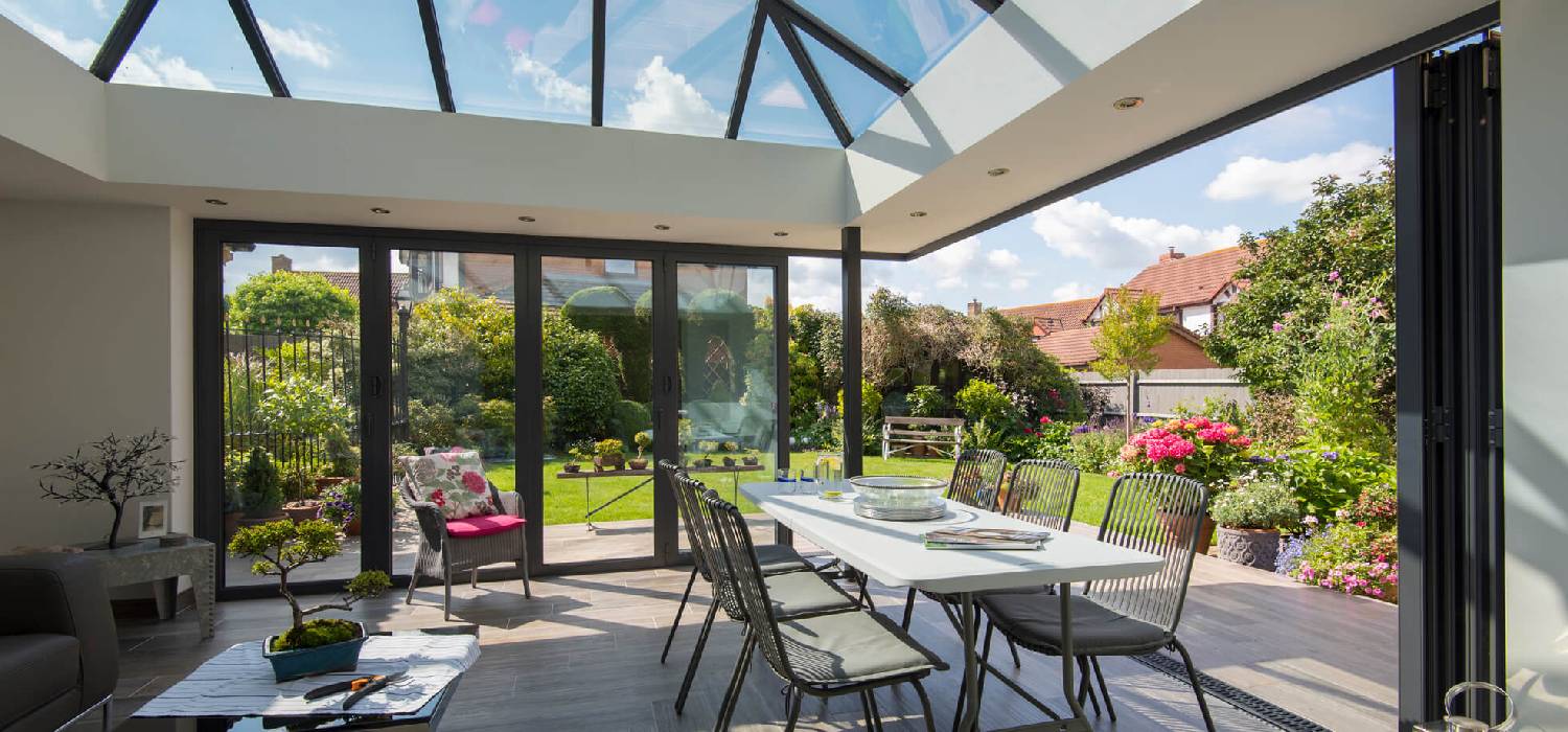 bifold door installers Stevenage aluminium doors rear extension UK