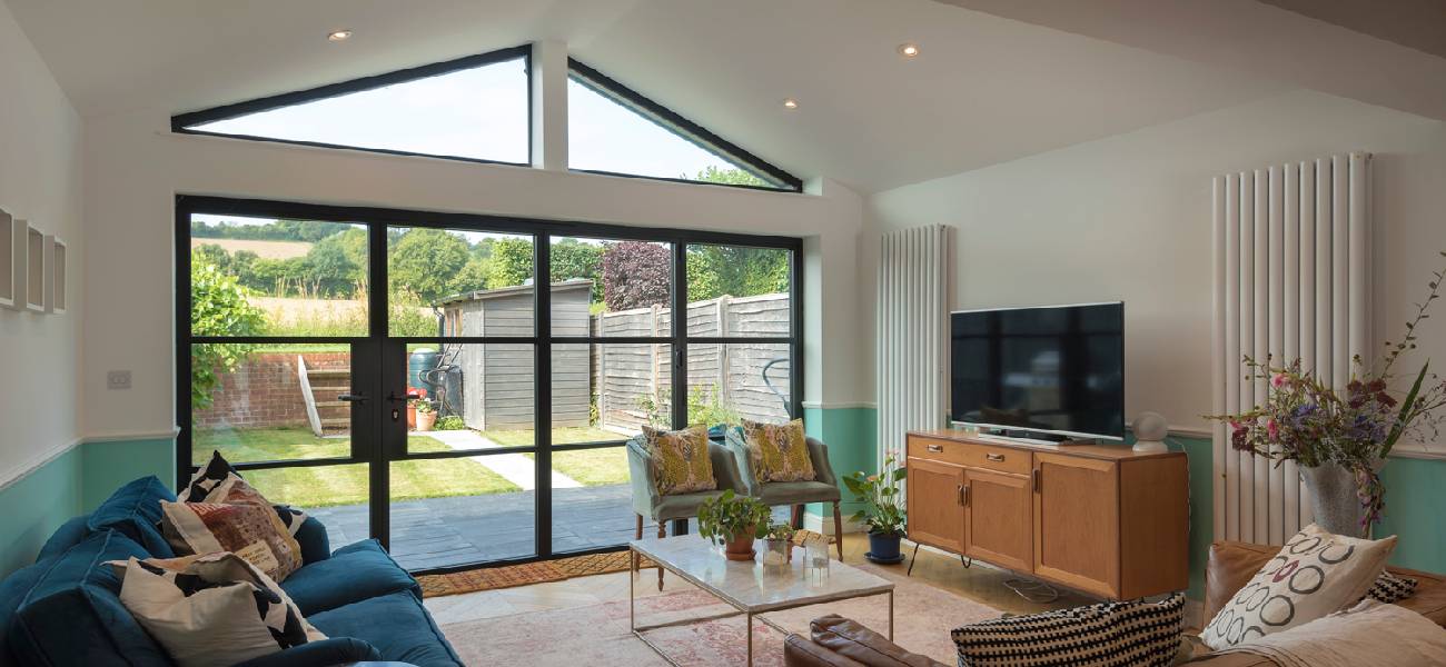 Modern uPVC windows and doors with keyless entry and smart glass panels.