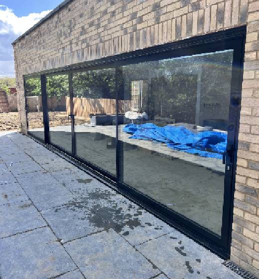 Modern glazed windows installed in an older Hitchin property